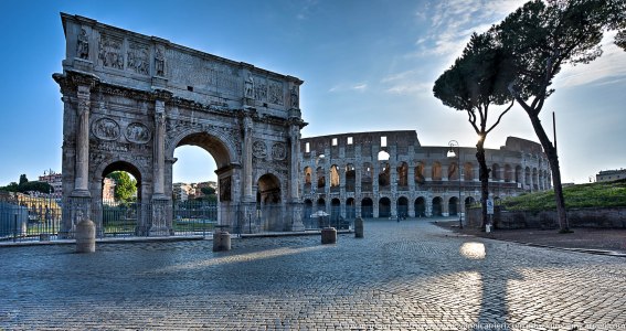 Arco di Costantino e Colosseo